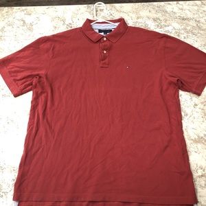 Tommy Hilfiger red polo shirt